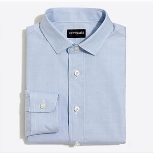 Crewcuts boys' blue Thompson dress shirt size 10